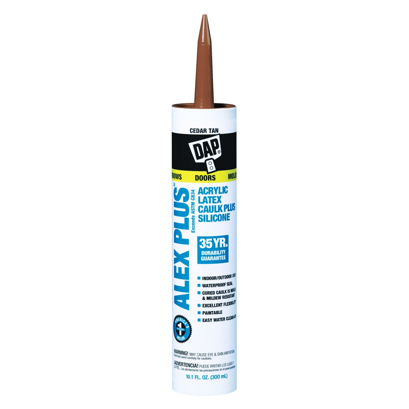 DAP Alex Plus Acrylic Latex Caulk Cedar Tan 10.1 oz. (18122) – Revell ...