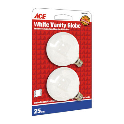 Ace Vanity Light Bulbs 25 Watt G16-1/2 White 2/Pk – Revell B2B Multi-Family