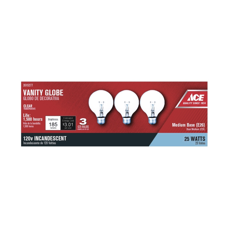 incandescent light bulb 25 watts