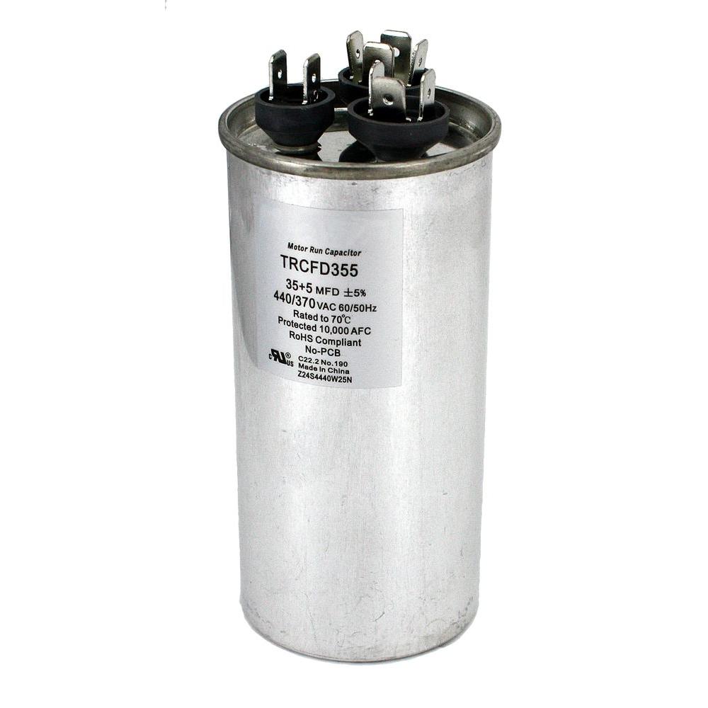 Plessey metal pack  .5 MFD 20% 350VDC  70 DEG C Capacitor 1 pc 