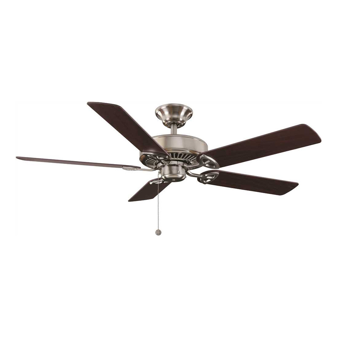 Hampton Bay Farmington 52 In Led Brushed Nickel With Mahogany Maple Blades Ceiling Fan With Light Revell B2b Multi Family